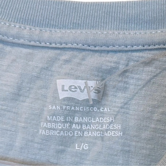 Levi’s Cropped Death Valley Graphic Tee size large sky blue - Picture 7 of 7